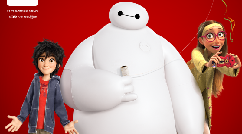 locandina del film di animazione big hero 6 baymax