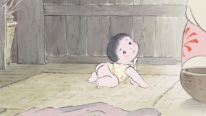 principessa splendente cammina a gattoni da piccola takahata 